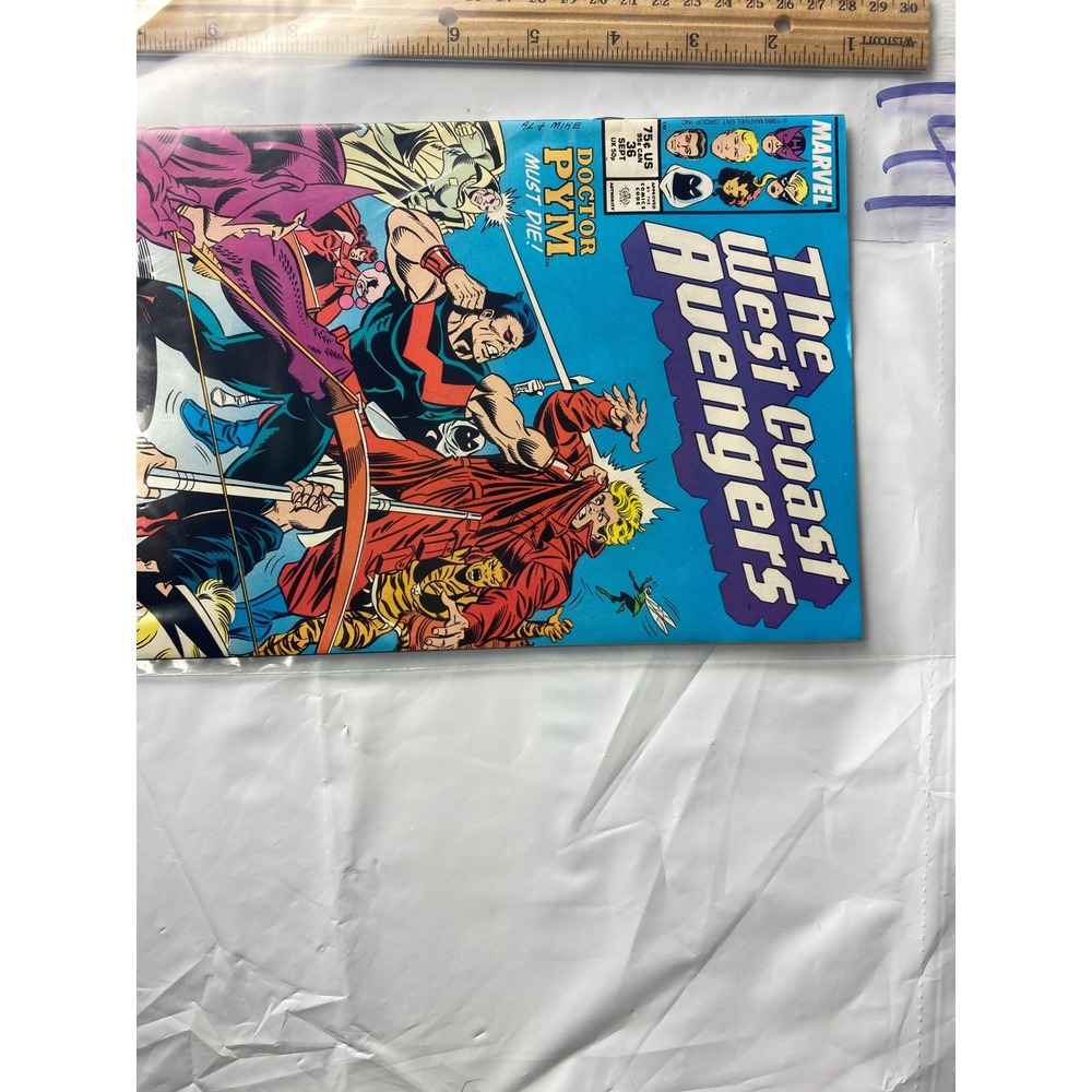 Marvel The West Coast Avengers Comic Book Issue 36 Doctor Pym Must Die